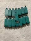 WE4B Western Electric Lucent Protector Fuse Pin Module Green Lot Of 15. Fixed Price $26.90.