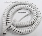 2-PACK Bright White 12FT Southwestern Bell Freedom Phone Handset Cord Coil. Fixed Price $10.49.