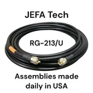 Jefa Tech Premium RG-213 Milspec Ham Radio Cb Coax Cable PL-259 Lot. Fixed Price $287.95.