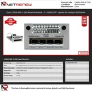 Cisco C3850-NM-2-10G Network Module X 10GBE Sfp+ Uplinks For Catalyst. Fixed Price $39.00.
