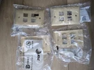 (4) Pack At&t 4-PORT Wall Plate Cover For CAT5E CAT6 Keystone RJ45 Jack Ivory. Fixed Price $6.99.