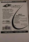 Itw Linx Surgegate # MLLT1 LL/T1 Panamax Module Protection 2500-092-30B. Fixed Price $24.95.