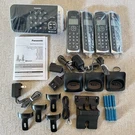Panasonic KX-TGE674B 4-HANDSET Single Line Cordless Phone LINK2CELL (open Box). Fixed Price $75.00.