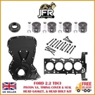 Ford Cvra Tdci 2.2 Diesel Head Gasket With Bolts And Timing Cover + Pistons Set. Fixed Price $581.71.
