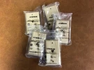 (5) Allen Tel AT697B-NK Flush Mount Wall Jack, 8-CONDUCTOR, Ivory. Fixed Price $19.50.