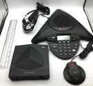 Polycom Lot Of 3 Con Phone 2W 2201-67800-160, Base 2201-67810-160, Mic 07155-005. Fixed Price $90.00.