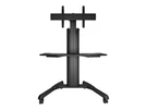 Chief Lpaub Large Fusion Manual Height Adjustable Mobile Av Cart (with Shelf). Fixed Price $500.00.