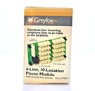 Greyfox Systems F7554 4X10 Punchdown Telephone Module W/line Seizure Port. Fixed Price $19.95.