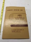 Cincinnati Milling Machine Operator Instruction Book Manual 28 Series Hydro-tel. Fixed Price $102.19.