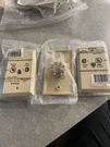 Brand New Set Of 3 Allen Tel AT216-6 Flush Jack Wire/pin Ivory Wall Mount. Fixed Price $10.00.