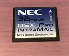 Nec 1091053 32-HOUR Dsx Pro Intramail Voicemail Flash Card *refurbished*. Fixed Price $100.00.