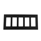 Lightolier Controls COMFP5-BL Compli Screwless Faceplate, 5-GANG, Black. Fixed Price $54.99.