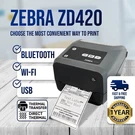 Zebra ZD420 (earlier Model Than ZD421) Dt Tt Printer Bt Wifi Extended Warranty. Fixed Price $160.55.