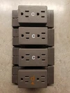4 New Herman Miller Action Office Duplex Receptacles (3) A1311.C & (1 A1311.D. Fixed Price $27.99.