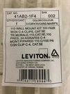 Leviton 110 Block Termination Kit 41AB2-1F4 W/ 24 C-4 Clips Cat 5E F2. Fixed Price $23.99.