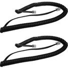 New 9 Foot Handset Curly Cord Mitel 5300 Ip Phone 5320 5330 5340 5360 (2-PACK). Fixed Price $12.99.
