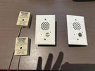 Viking E-40 Entry Phone And Auto Dialer Qty 2 White Faceplate. Fixed Price $139.00.