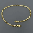 14K Yellow Gold 2.3MM Wide D/c Square Cable Link 7.5 Inch Bracelet. Fixed Price $179.95.