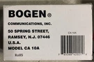Bogen Call Switch CA10A. Fixed Price $25.00.