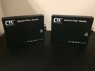 Pair Ctc Union's FRM220-FXO/FXS 1 Telephone Lines Over Fiber Media Converters. Fixed Price $499.99.