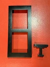 2N Ip Verso Frame, 01290-001 For Surface Install Modules, Black, 9155022B. Fixed Price $29.99.